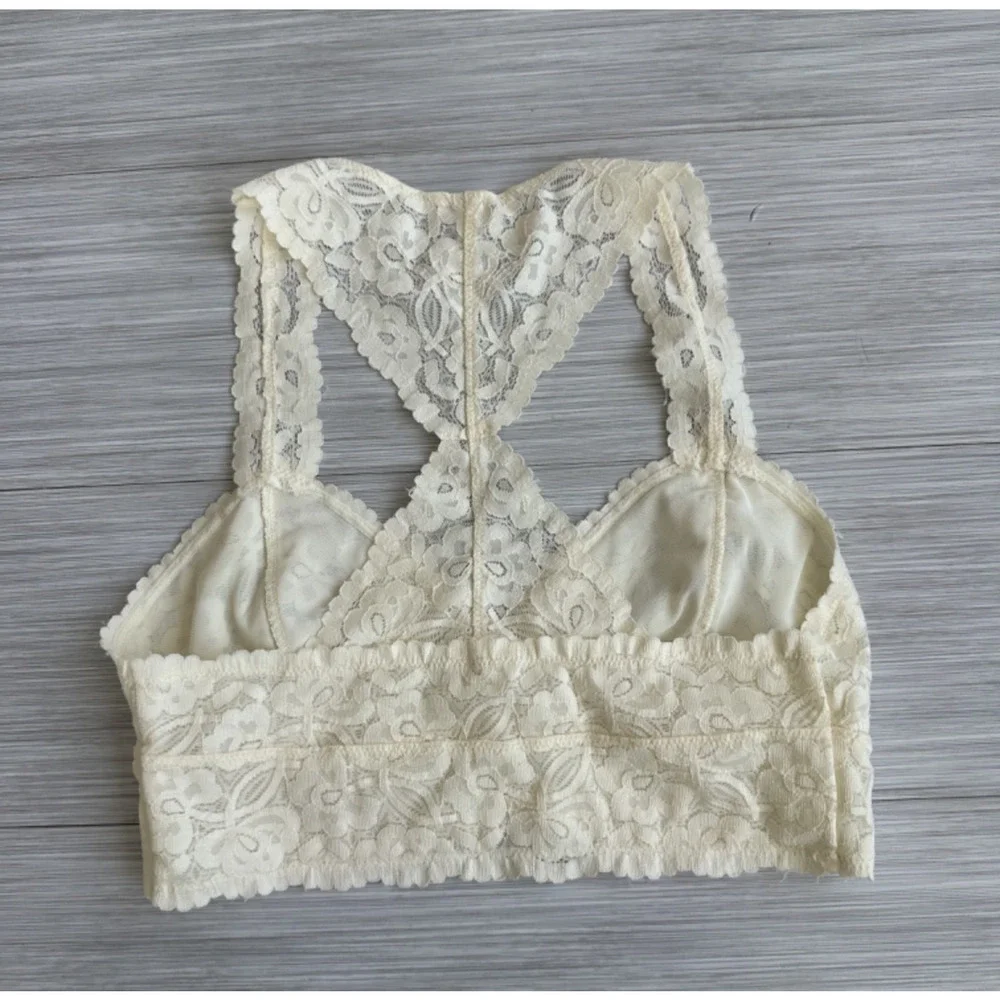 Intimately Free People Galloon Lace Racerback Bralette Women's S